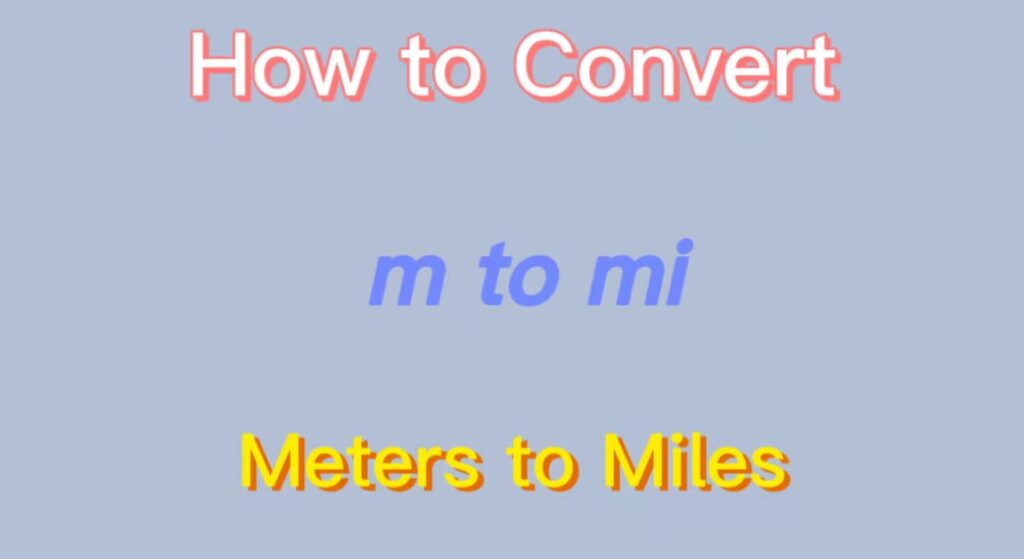 meters to miles